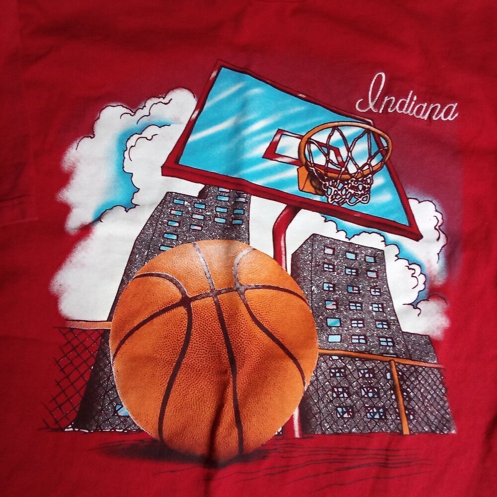 Vintage Indiana Hoosiers Basketball Playground T-Shirt